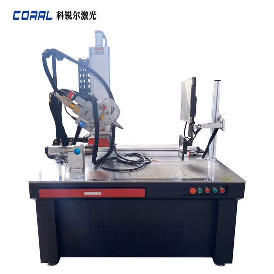 Personalización de muestras 1000/1500/2000/3000W Máquina de soldadura láser de fibra portátil y de plataforma rápida personalizada para atascos/sellados/manchas de todos los metales y metales raros
